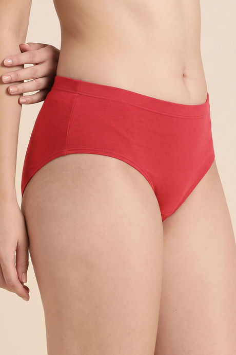 Zivame Full Coverage Medium Rise Hipster Panty (Pack of 3) - Multicolor — image 8